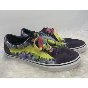 Vans Old Skool Mysterioso Purple Tie Dye Sneakers Men’s Size‎ 9.5 Women’s 11